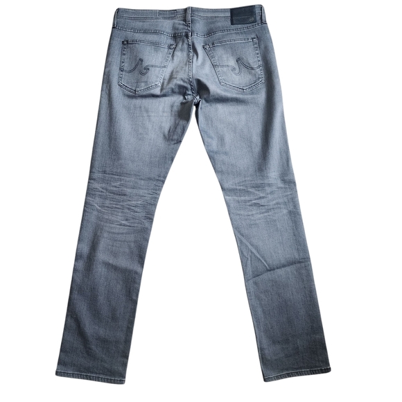 Ag Adriano Goldschmeid The Everett Slim Straight Gray Jeans - 36R - Picture 9 of 16